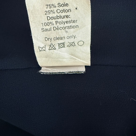 J.Crew Womens Swiss Dot Silk Blend Top Size 12 Peasant Cottagecore Feminine Boho - Picture 6 of 6